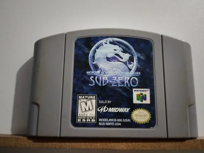 Cartucho Mortal Kombat Sub Zero do Nintendo 64 - Original