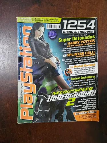 Revista PlayStation n°66 Need for Speed Underground 2 Ps2 anos 2000