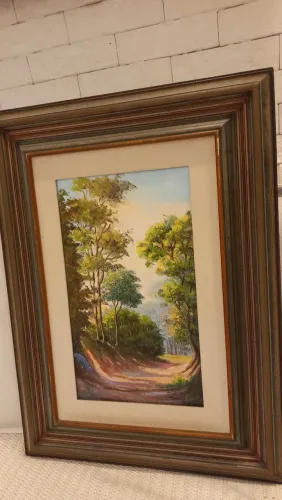 Pintura a óleo sobre tela.