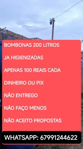 BOMBONAS DE 200 LITROS