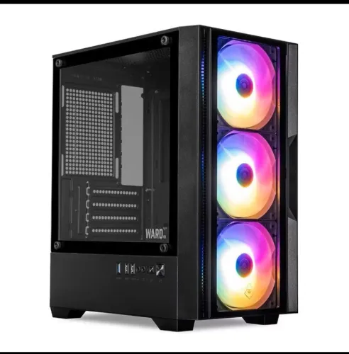 Gabinete gamer mancer ward V3 3FANS RGB NOVO