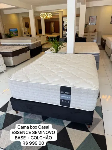 Cama Box CASAL ESSENCE SEMINOVO TOP - ENTREGO