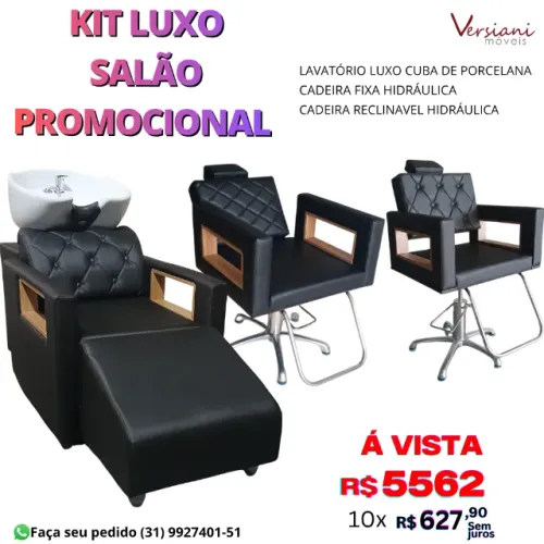 LAVATÓRIO DE PORCELANA PARA CABELEIREIRO CADEIRA RECLINAVEL E FIXA HIDRAULICA 