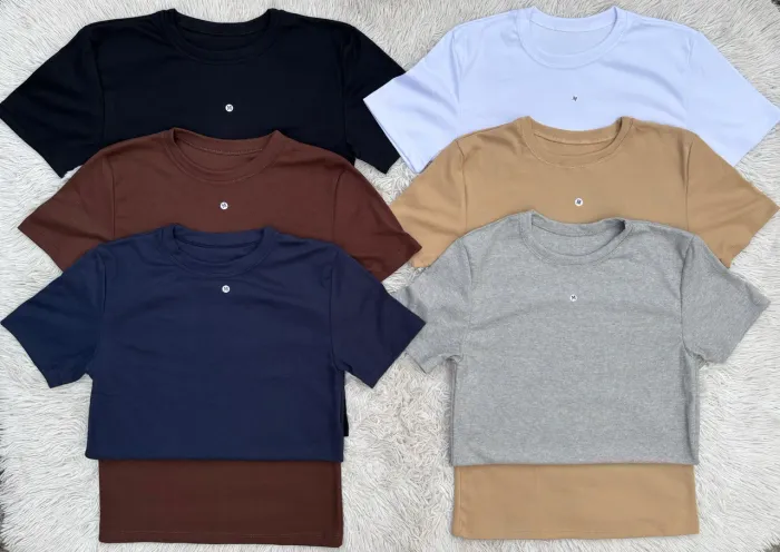 Camisas Canelada Básica - Conforto e Estilo