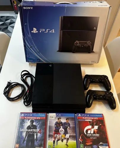 PS4 FAT 500gb - Completo - Excelente Estado