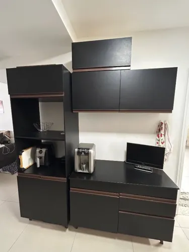 Jogo de cozinha completo Madesa preto