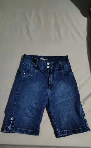 Bermuda jeans feminina N°46