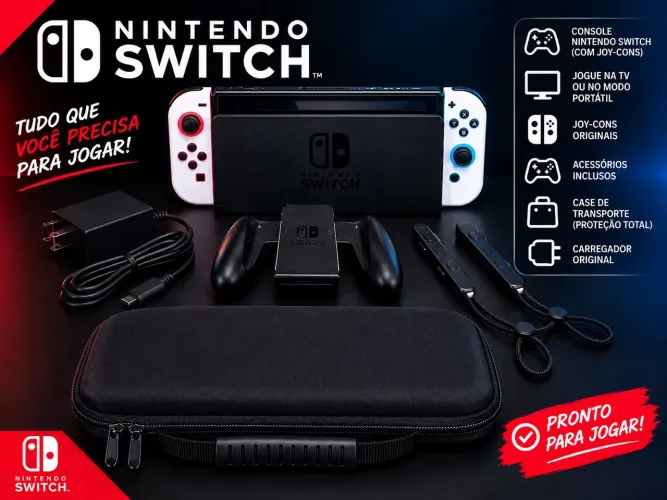 ? Nintendo Switch V2 Desbloqueado - Completo