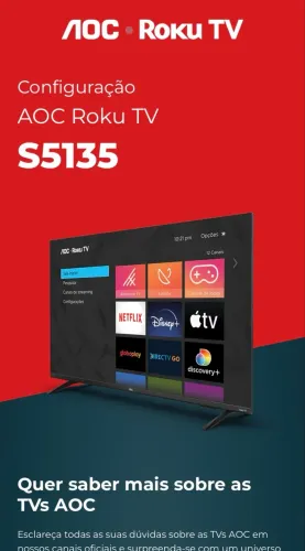 Smart TV AOC Nova Retirar Peças