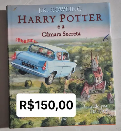 Livro Harry Potter e a Câmara Secreta edição ilustrada