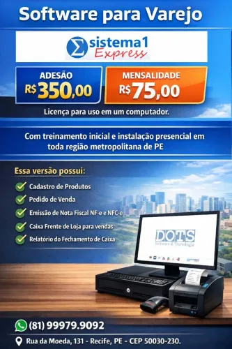 Software para Varejo, Sistema de Informática (81) 99979.9092