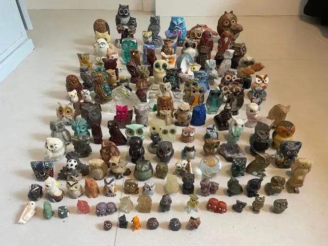 136 Corujas Decorativas - Coleção
