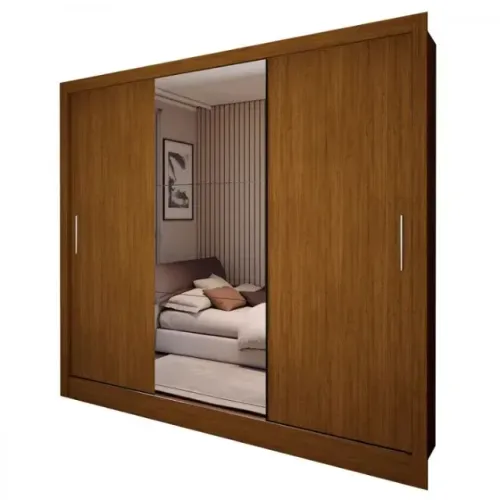 Guarda Roupa Casal 3 Portas Carioca Garantia