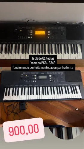 Teclado Yamaha PSR-E343 - Funcionando Perfeitamente