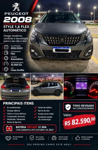 Peugeot 2008 Style 1.6 Flex 16V 5P Aut. 2023
