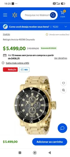 Relógio invicta banho auto 18 novo troco por caixa trio 