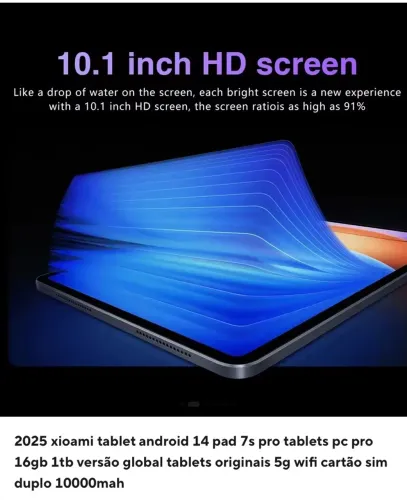 2025 xioami tablet android 14 pad 7s pro tablets pc pro 16gb 1tb versão 5G