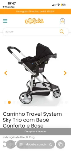 Bebê Conforto + Carrinho