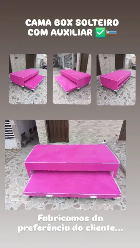 Cama box solteiro auxiliar