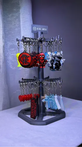 Expositor giratório para chaveiros - ideal para loja