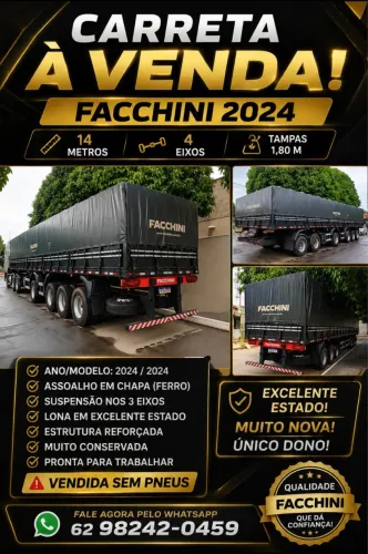 Carreta 4 eixos graneleiro Faccini