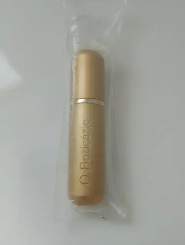Porta Perfume Dourado Novo Boticário 