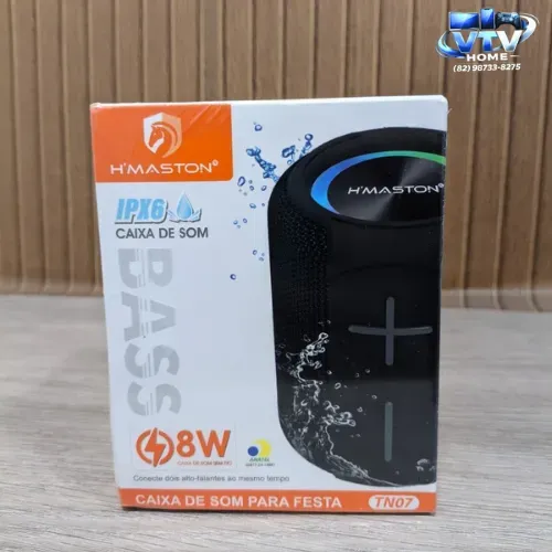 Caixinha de Som 8W A Prova D'água + Entrega Grátis