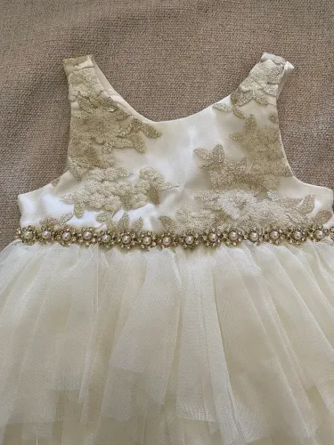 Vestido festa  branco infantil 1 ano 
