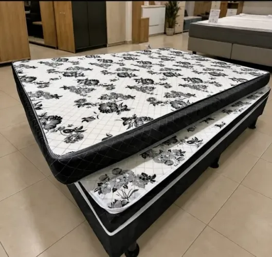 Cama Box e Colchão Casal (Entrega Rápida Produto Novo)