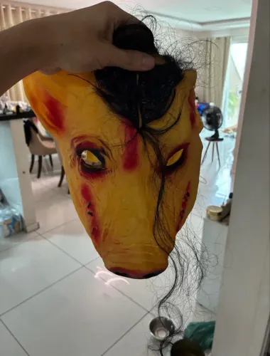 Máscara porco jigsaw 
