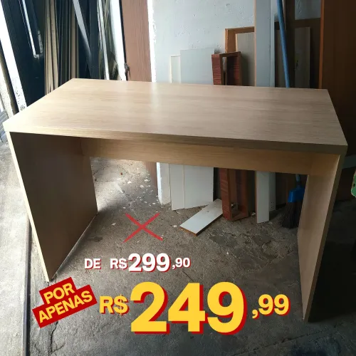 PROMOÇÃO IMPERDÍVEL- MESA EM MDF CLARA
