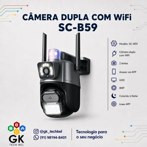 Câmera Wifi Full HD 2 em 1 (entrega gratis)