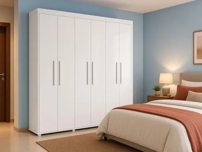 Guarda-Roupa Milão 6 Portas 2,10m 100% MDF (NOVO A PRONTA ENTREGA)
