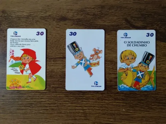 Cartões Telefônicos Telemar Série Clássicos da Literatura Infantil