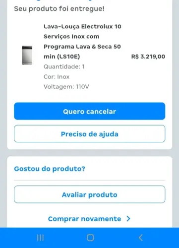 Lavadora de louças novíssima