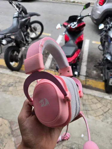Headset Gamer Redragon Hero rosa