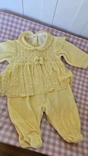 Kit 8 peças bebê RN Amarela