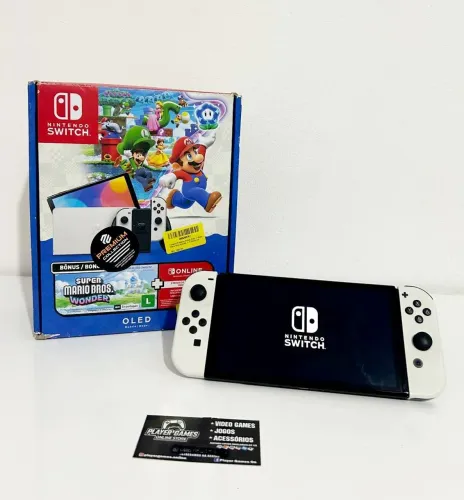 Nintendo Switch Oled Completo!! DESBLOQUEADO!! (Aceito Cartão)