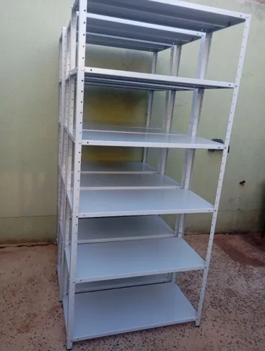 3 Estantes de Aço Novas 40cm Profundidade - Entrega Grátis