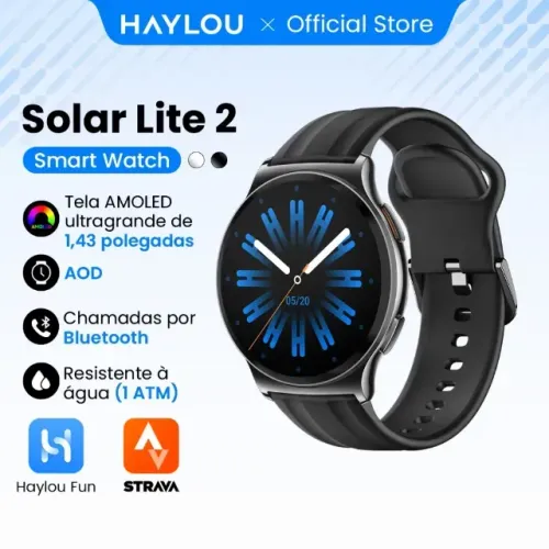 Smartwatch Haylou Solar Lite 2 / Strava / Chamadas Original