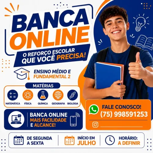 Reforço escolar ( Fundamental 2 e Médio)