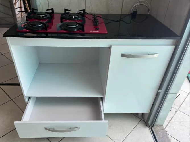 Conjunto Balcão de Cozinha + Cooktop 4 Bocas Braslar (Ótimo Estado!)