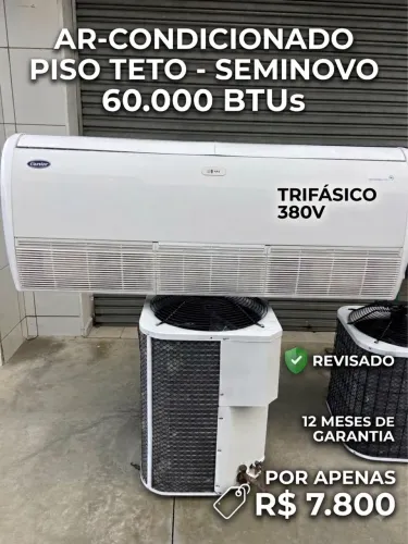 Ar-Condicionado Piso Teto 60.000 BTUs - Excelente Estado