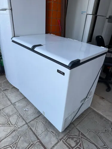 Freezer Horizontal Esmaltec 2 Tampas Seminova 