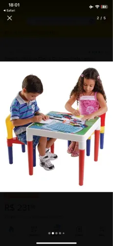 Mesinha infantil