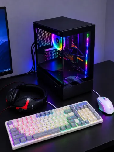Pc gamer Core i3 8 geração, 8gb memoria ddr4, ssd 350gb, placa mae asrock, fonte 500w real