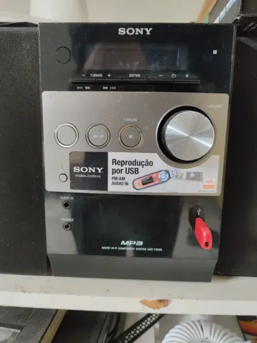 micro system sony cmt fx200 mp3 usb cd tudo funcionando 