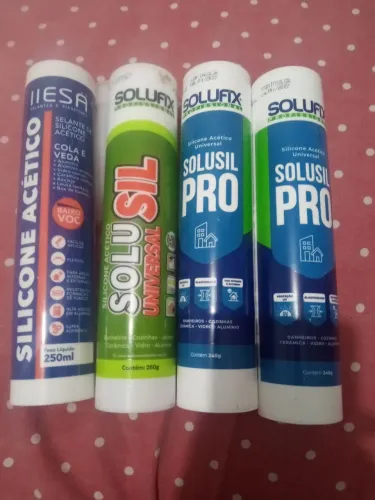 Silicone todos lacrados e na validade 