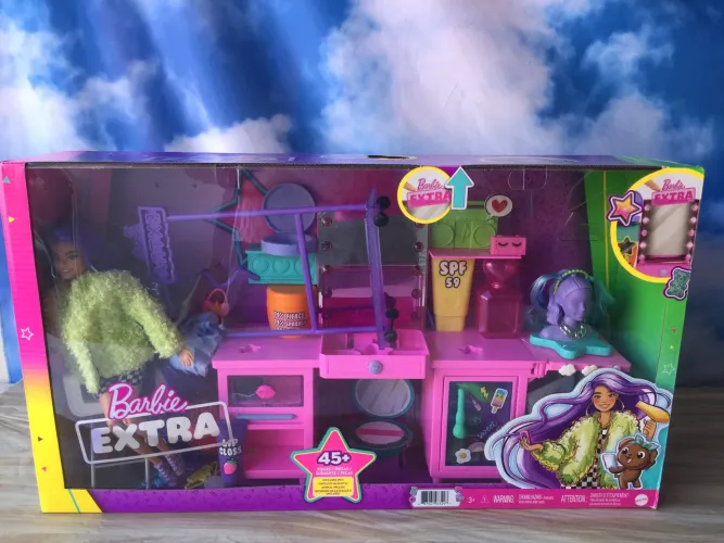 Barbie extra salão de beleza com boneca