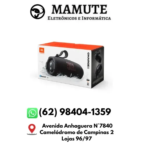 Caixa De Som Portátil Charge 6 Bluetooth Ip68 Preta Jbl Preto